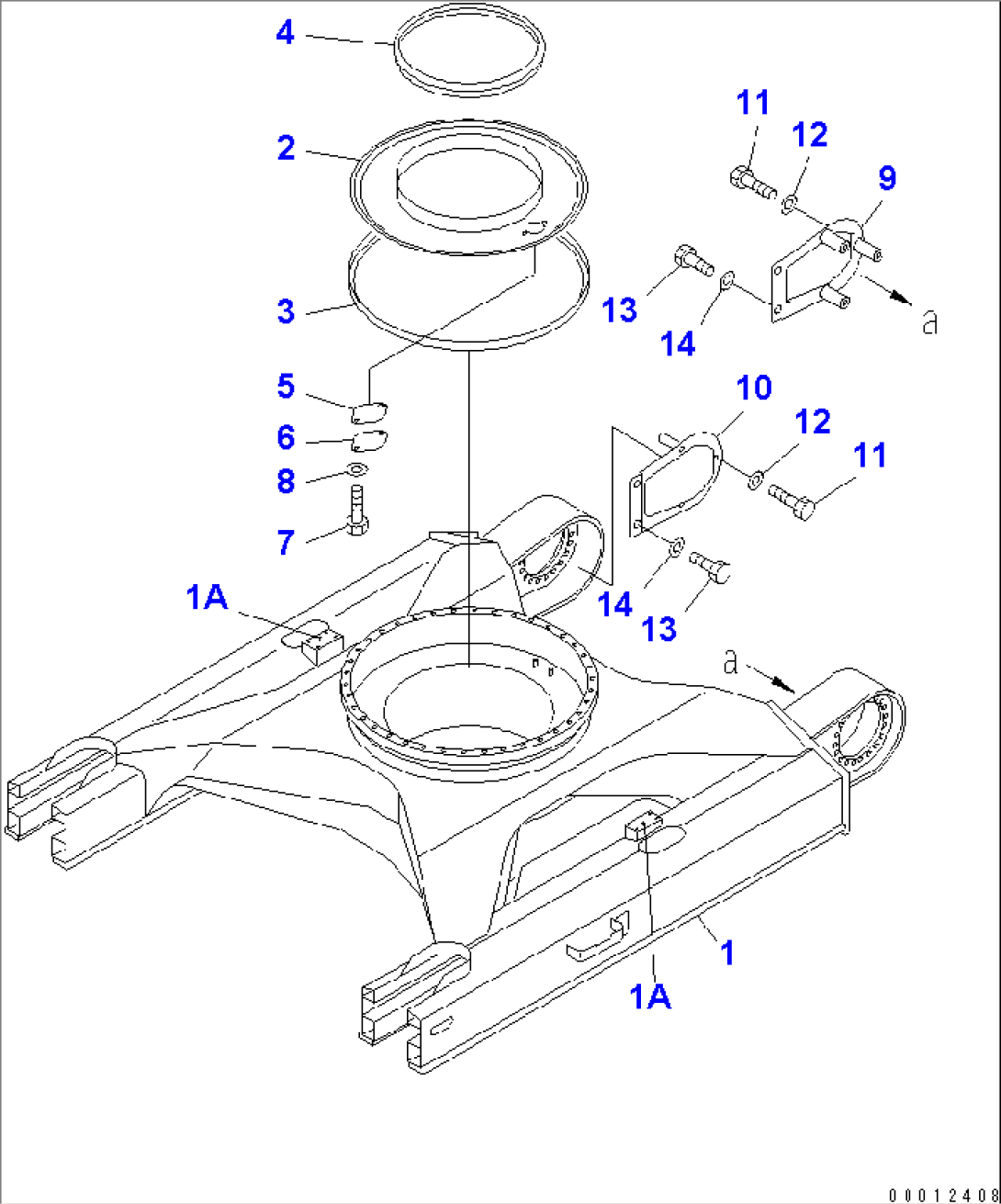TRACK FRAME (FOR RUBBER SHOE)(#50201-50343)