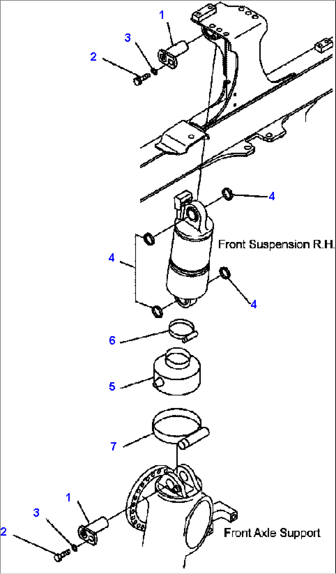 FIG. S3200-02A0 FRONT SUSPENSION (R.H.)