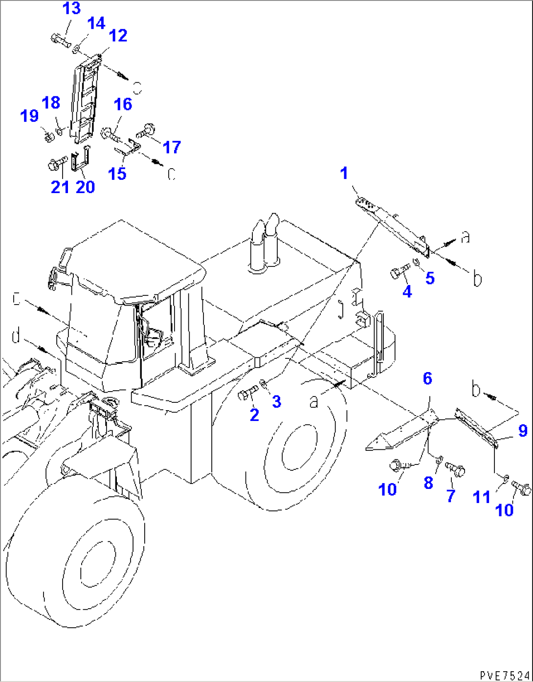 FENDER AND LADDER (LADDER AND STEP) (1/2)