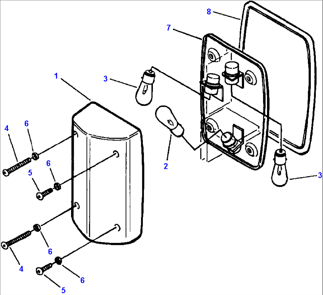 FIG NO. 1501C R.H. TURN SIGNAL AND PARKING LIGHT