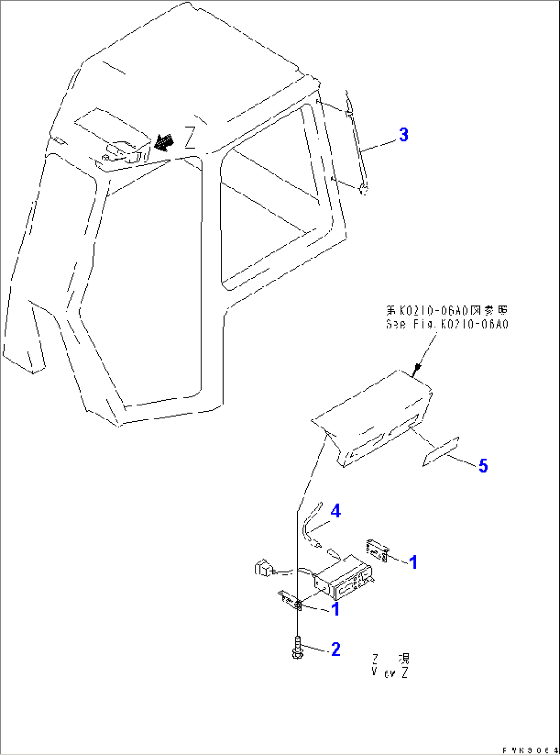 CAB (RADIO MOUNT BRACKET)