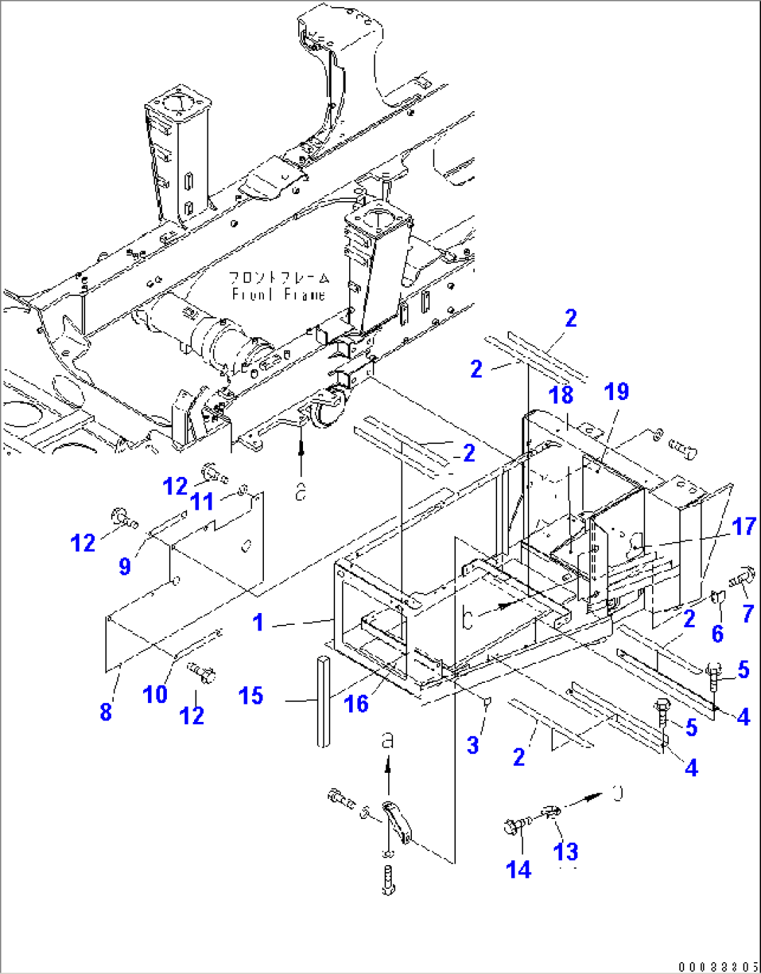 BATTERY BOX (LOWER FENDER¤ L.H. 1/2) (-40ßC SPEC.)(#1122-)