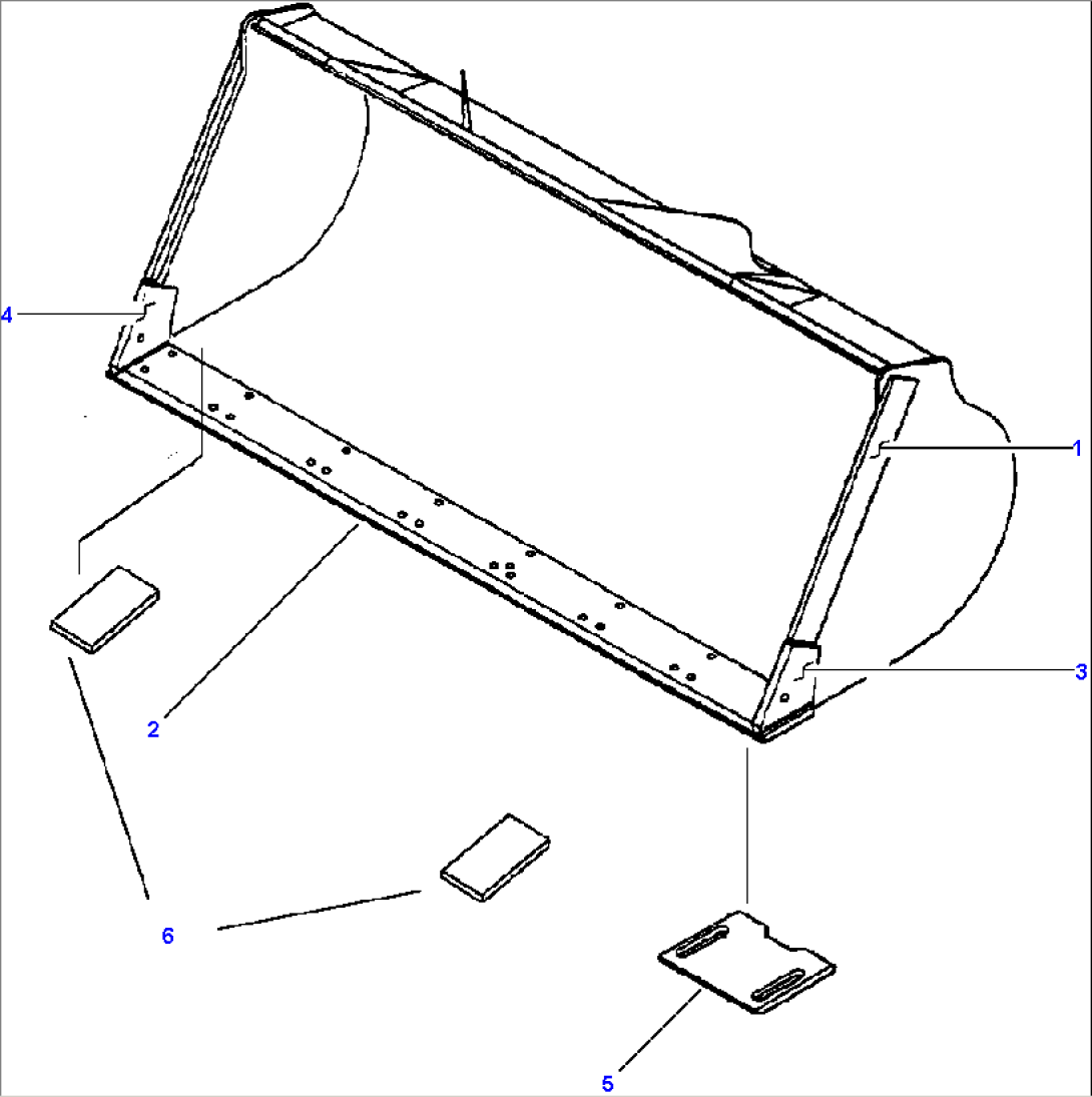 GENERAL PURPOSE STOCKPILE BUCKET 4.4 mþ (5.8 ydþ)