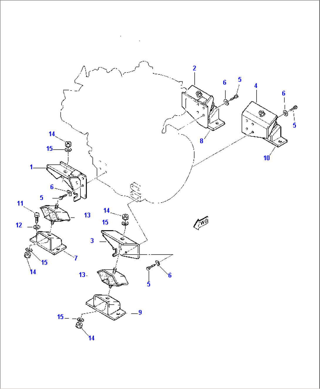 ENGINE MOUNTING PARTS