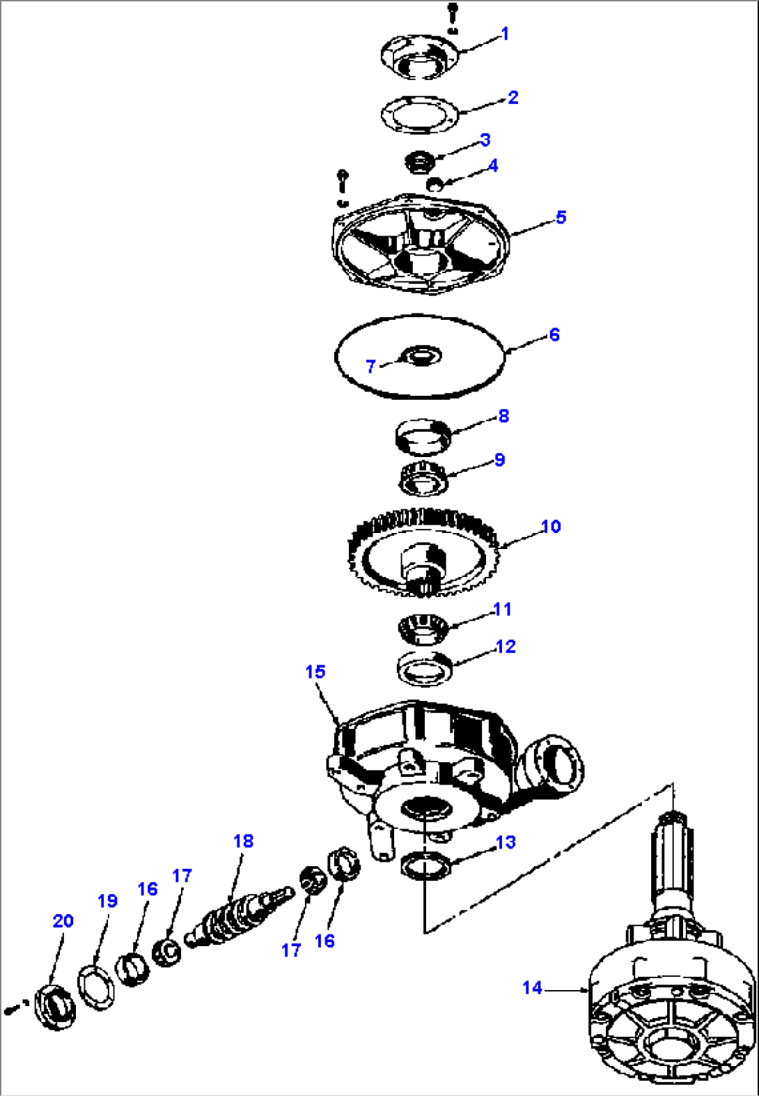 CIRCLE REVERSE GEAR CASE WITH SLIP CLUTCH