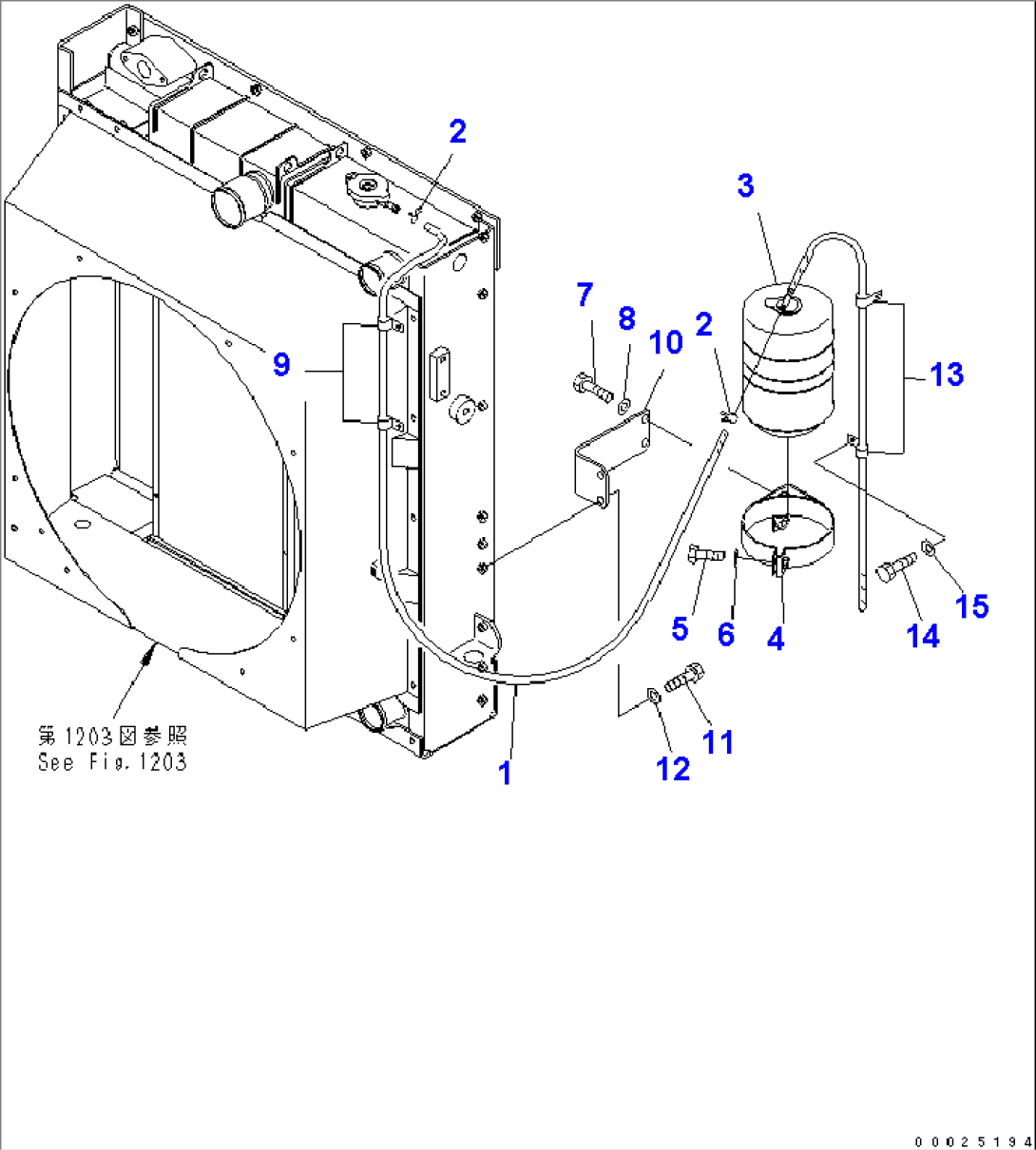 RADIATOR RESERVOIR TANK(#6001-)