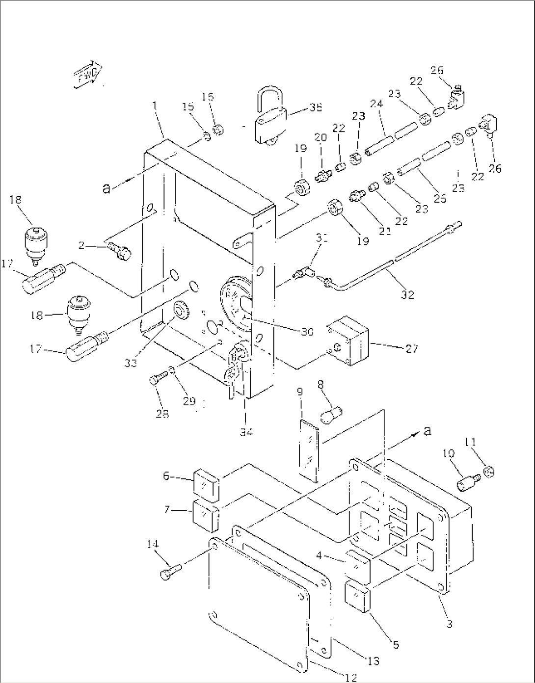 INSTRUMENT AND OPERATION PANEL (EXCEPT JAPAN)