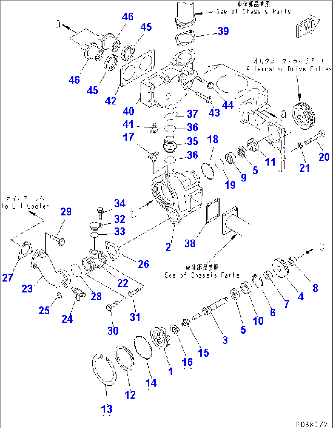 WATER PUMP AND THERMOSTAT(#19881-25686)