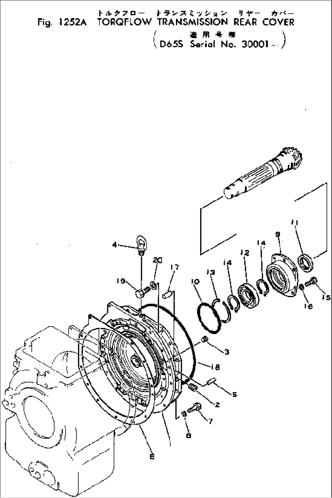 TORQFLOW TRANSMISSION REAR COVER(#30001-)