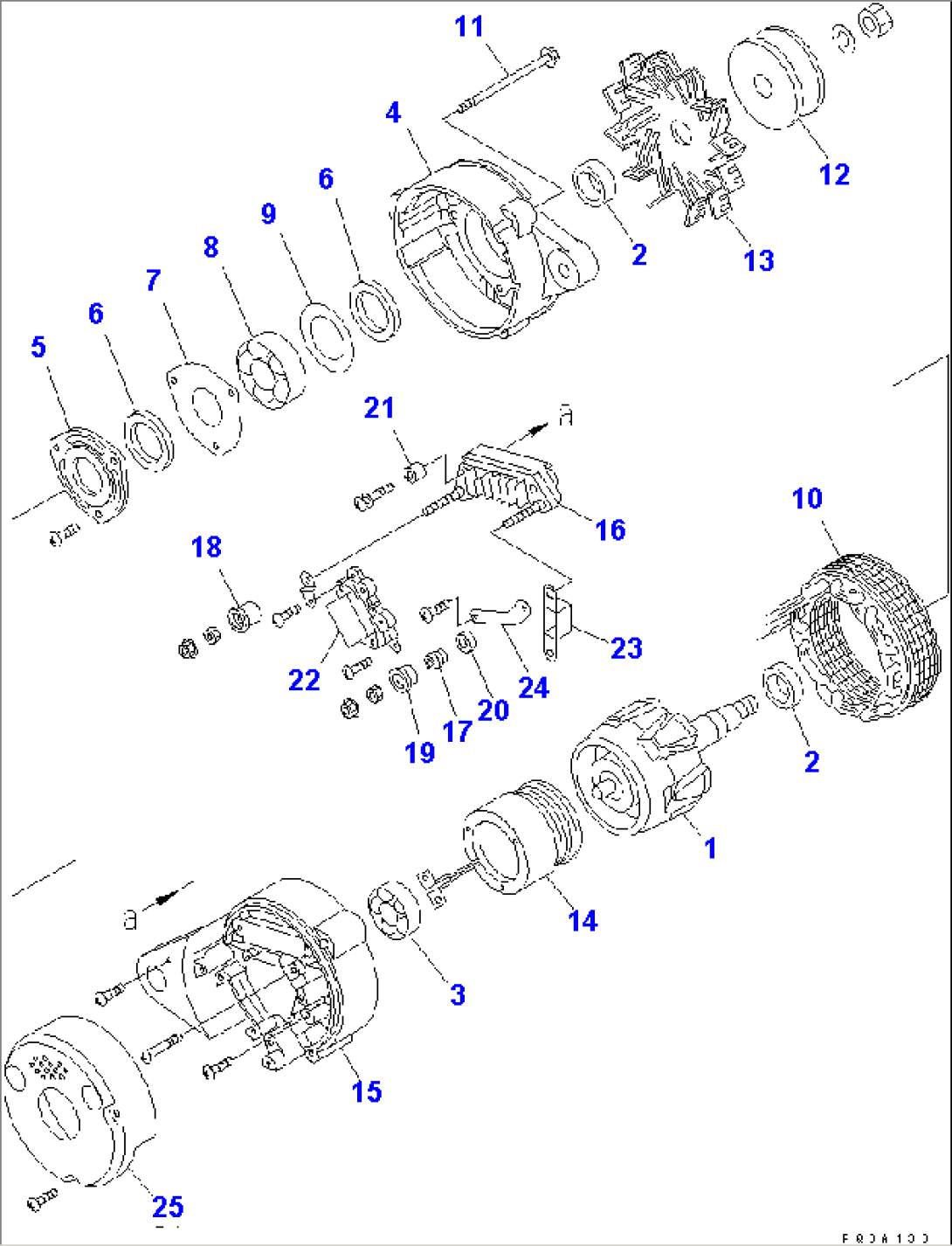 ALTERNATOR (35A) (INNER PARTS)(#26203202-)