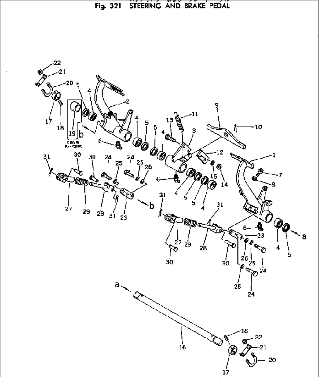 STEERING AND BRAKE PEDAL