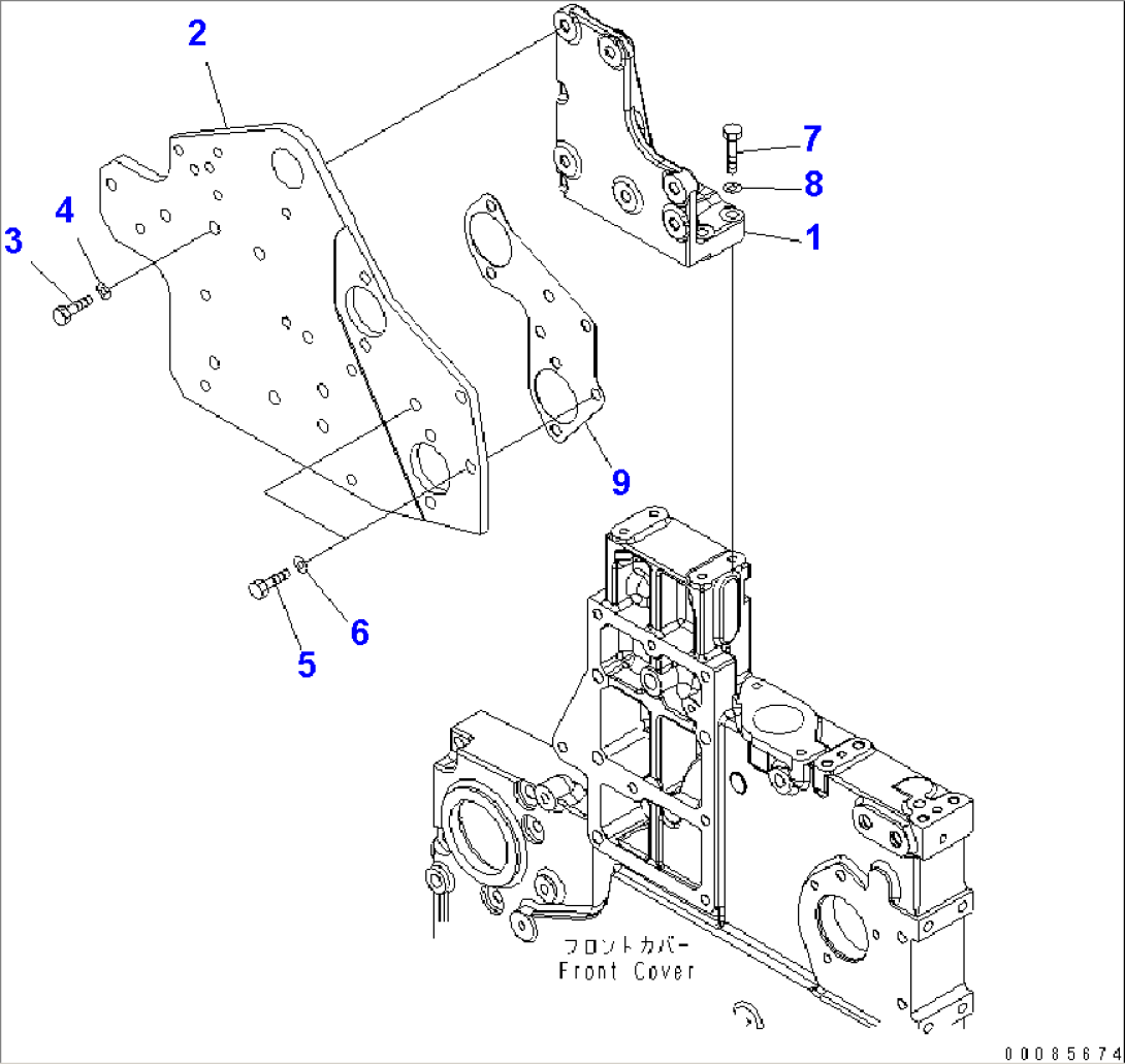 EXHAUST GAS RECIRCULATION VALVE (6/6) (ENGINE FRONT HANGER)(#533612-)