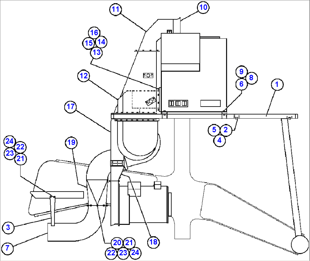 AUX BLOWER & BLOWER INLET DUCTING