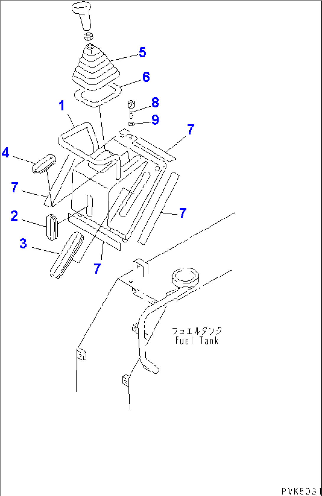 FUEL GUIDE (D21) (FOR STEEL CAB)(#78604-80198)