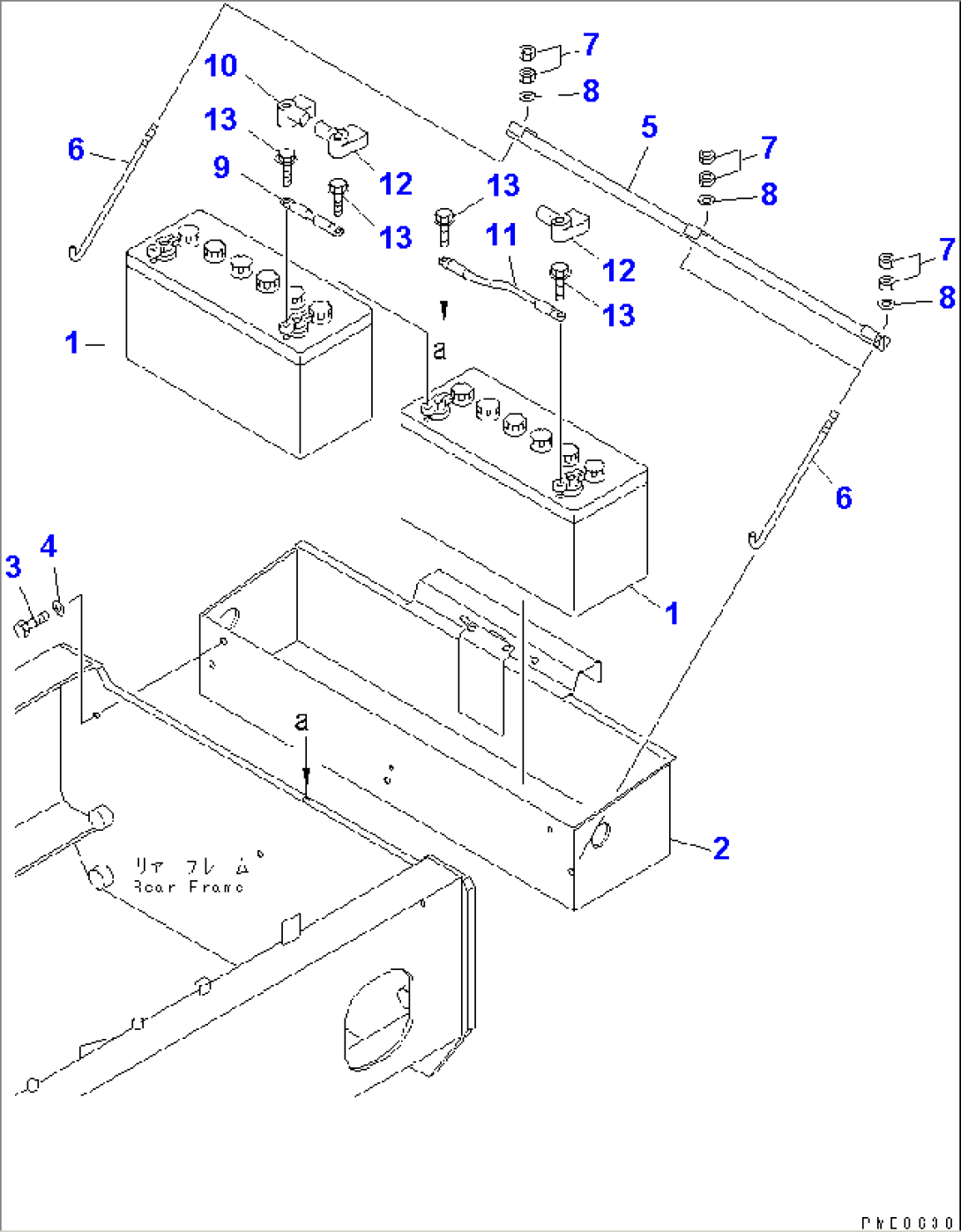 BATTERY AND BATTERY BOX(#50001-)