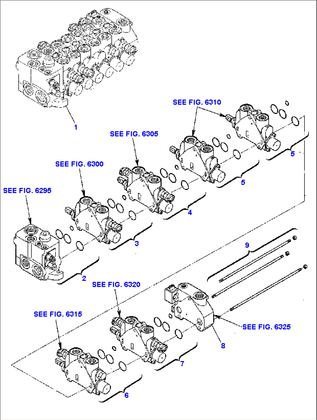 BACKHOE CONTROL VALVE (1/8)