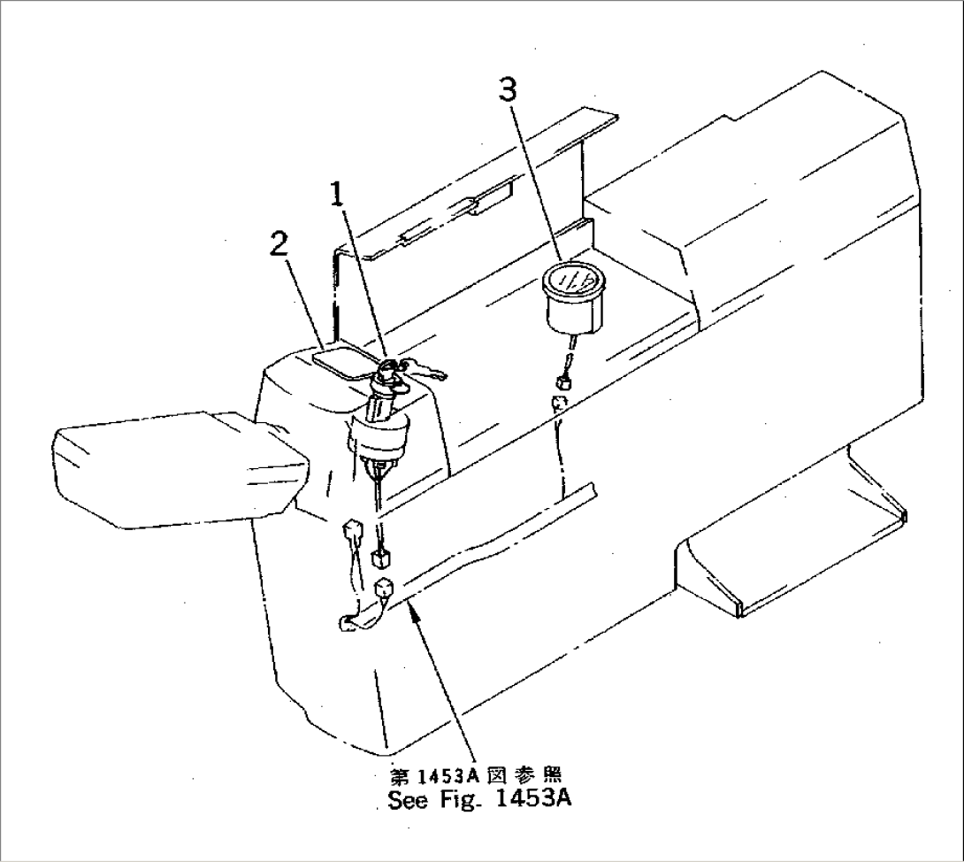 SWITCH AND METER (FOR LONG LEVER CONTROL)(#21401-)