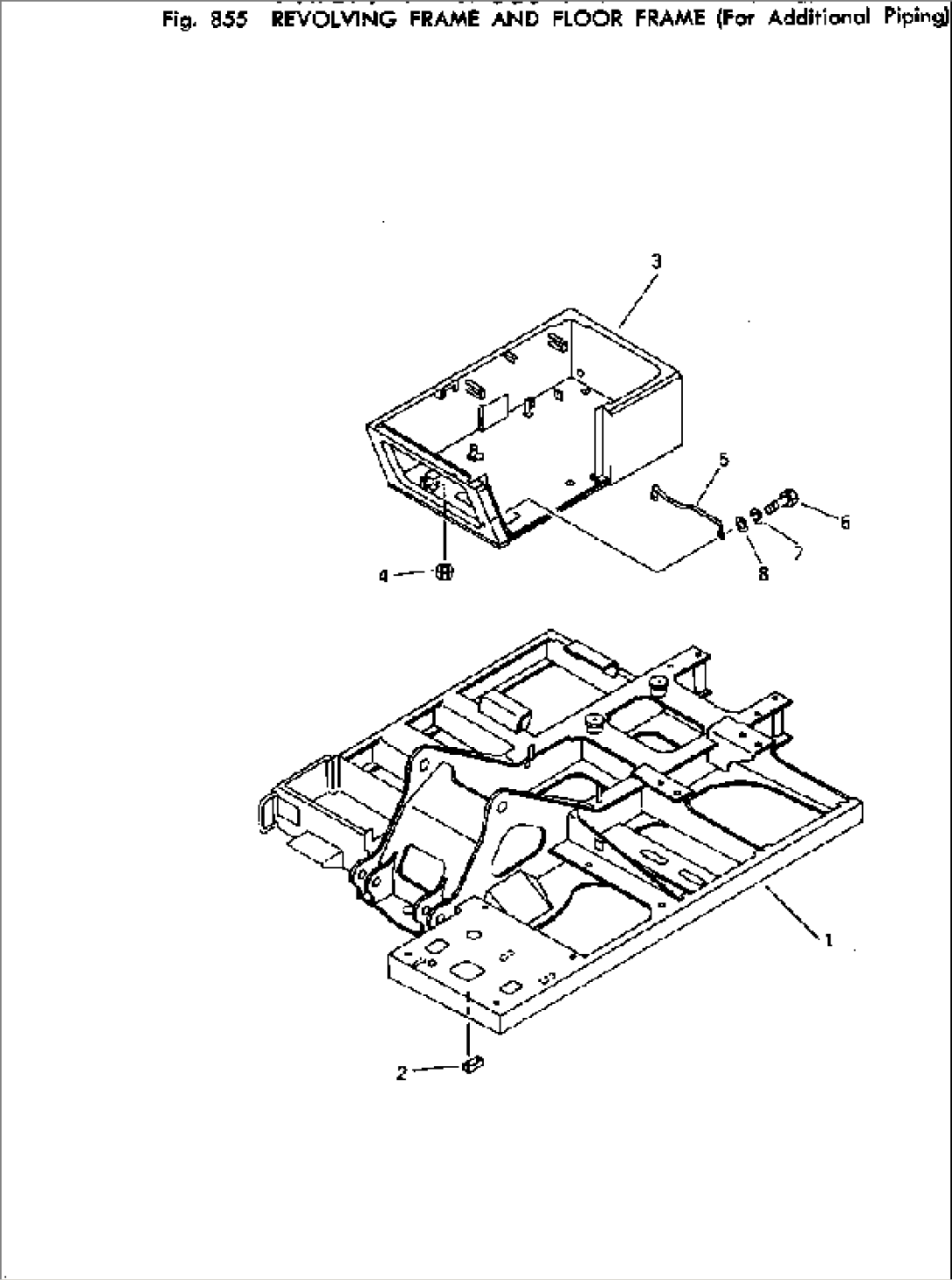 REVOLVING FRAME AND FLOOR FRAME (FOR ADDITIONAL PIPING)