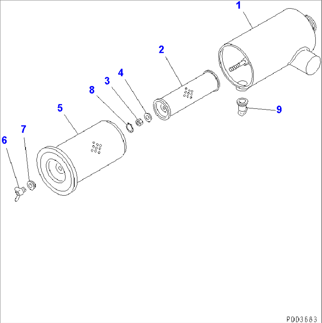 AIR CLEANER (DOUBLE ELEMENT TYPE)(#26202310-26254031)