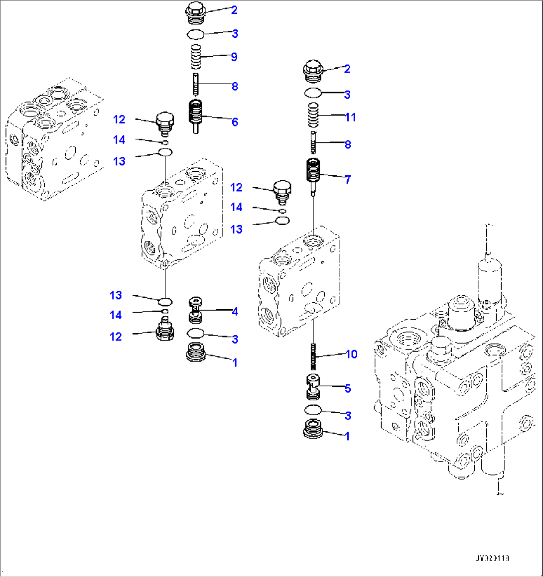 Fender Group, Control Valve, 4-Valve (3/11) (#80001-)
