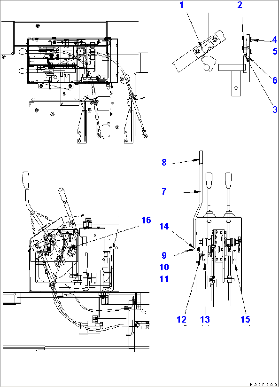 CONTROL LEVER (LOCK LEVER)