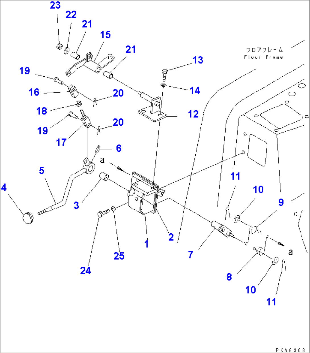 FLOOR FRAME (BLADE LOCK)