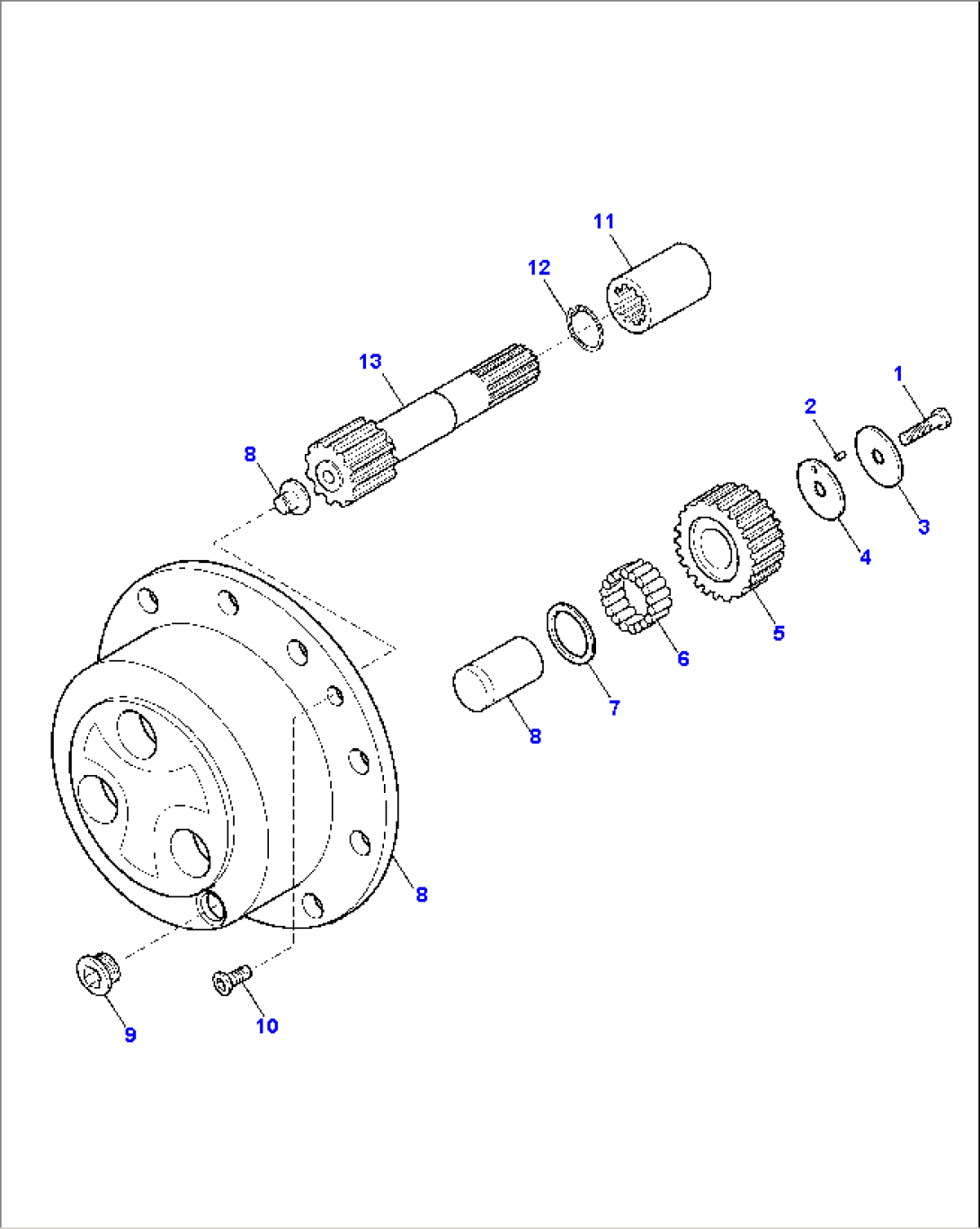 FRONT AXLE (8/9)