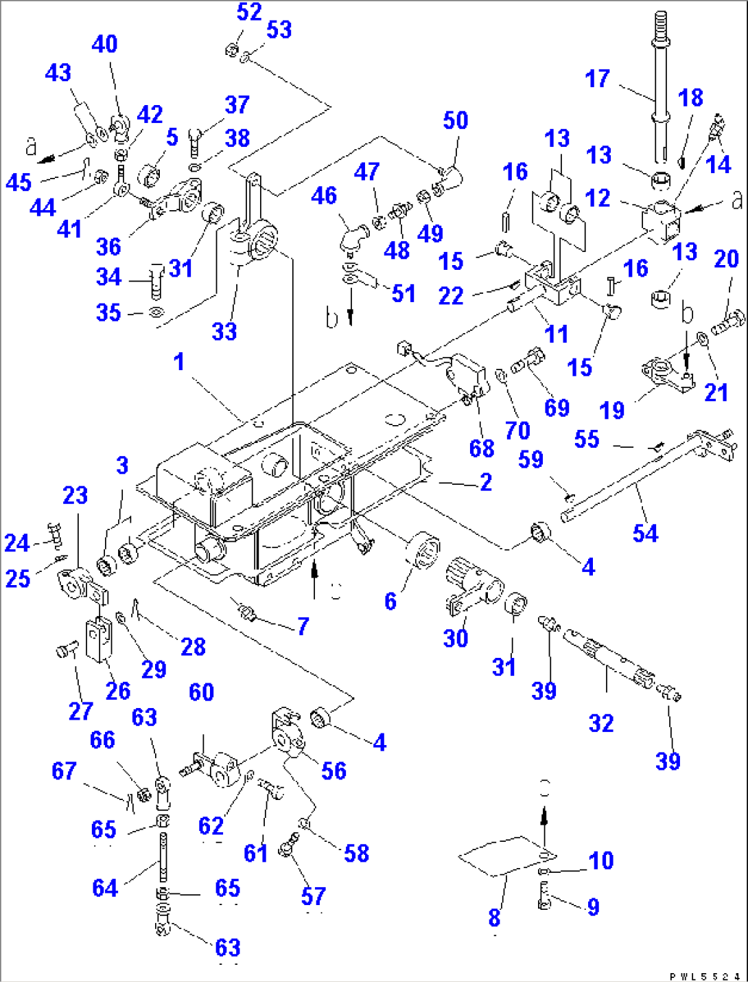 STEERING AND TRANSMISSION CONTROL LEVER(#75001-75999)