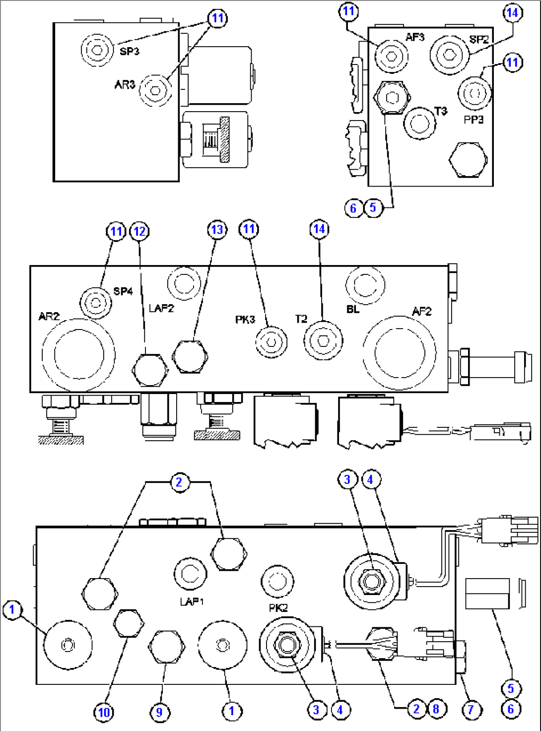 BRAKE MANIFOLD - TWO CIRCUIT (PC0081)