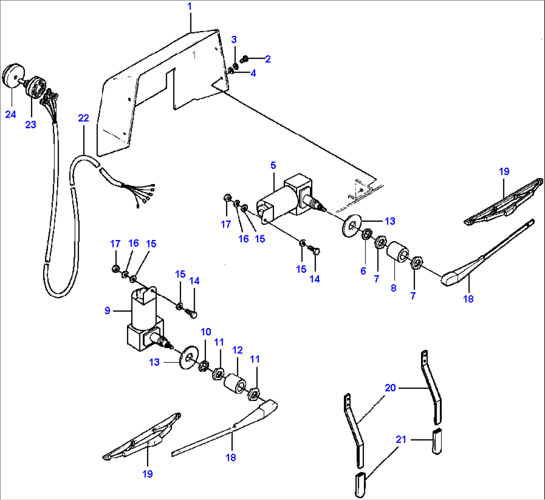 LOWER FRONT WIPER INSTALLATION