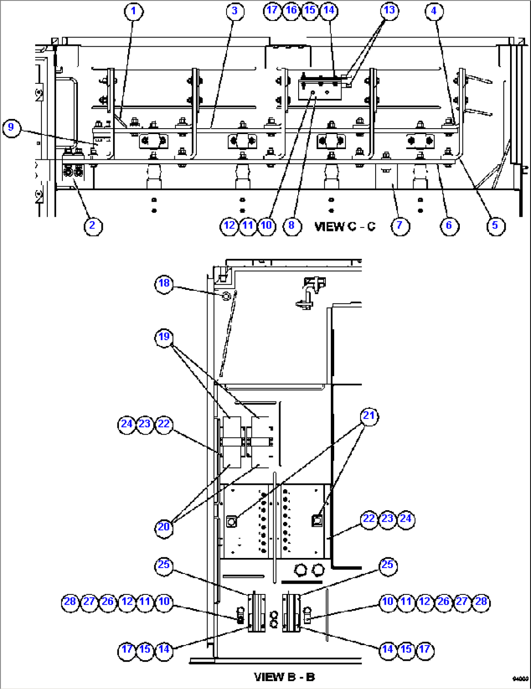 CTRL CABINET - RIGHT COMPARTMENT 2/2 58F-43-00020