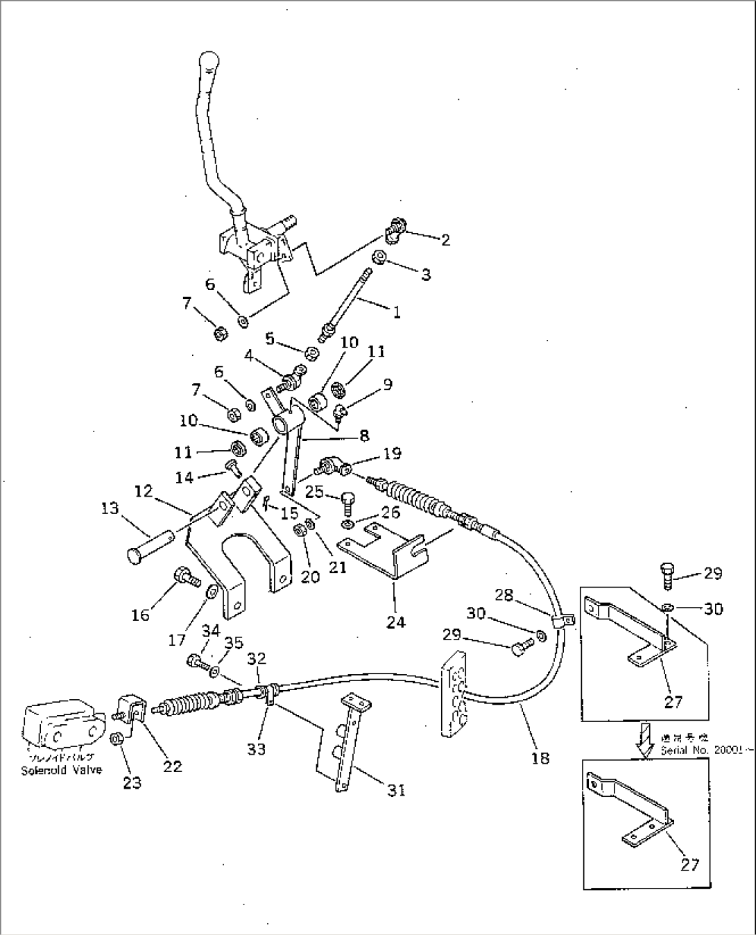 ATTACHMENT CONTROL LEVER (2/2) (FOR S.P.A.P.)