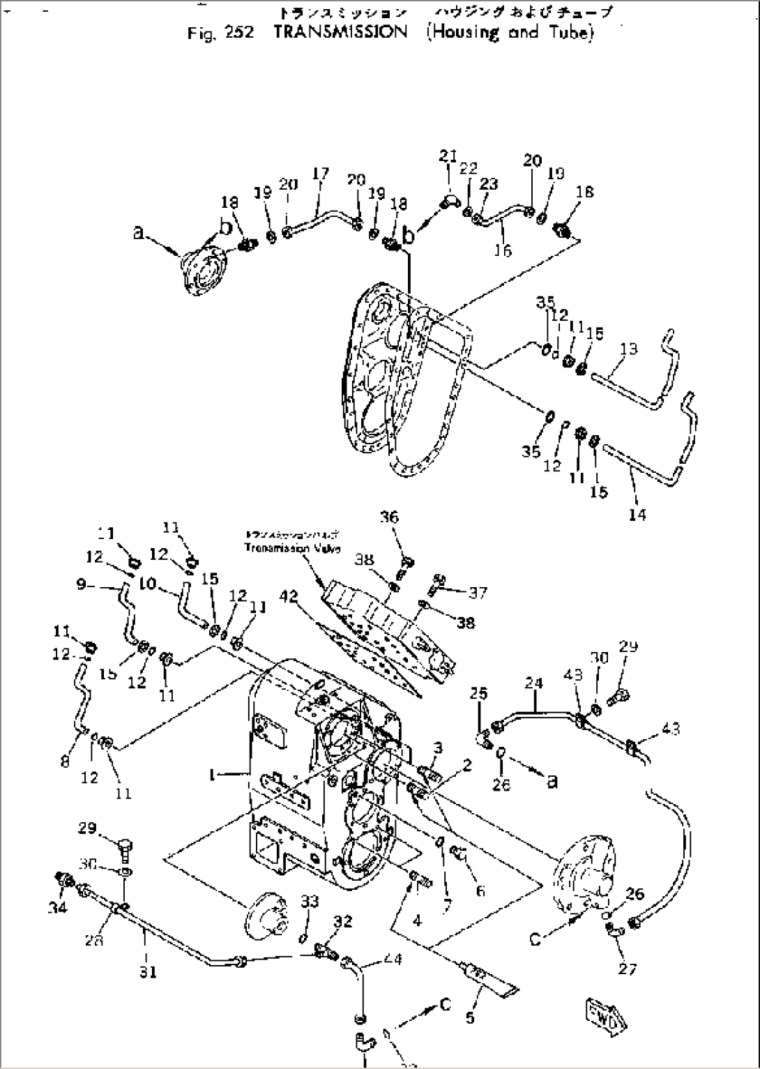 TRANSMISSION (HOUSING AND TUBE)(#10001-)