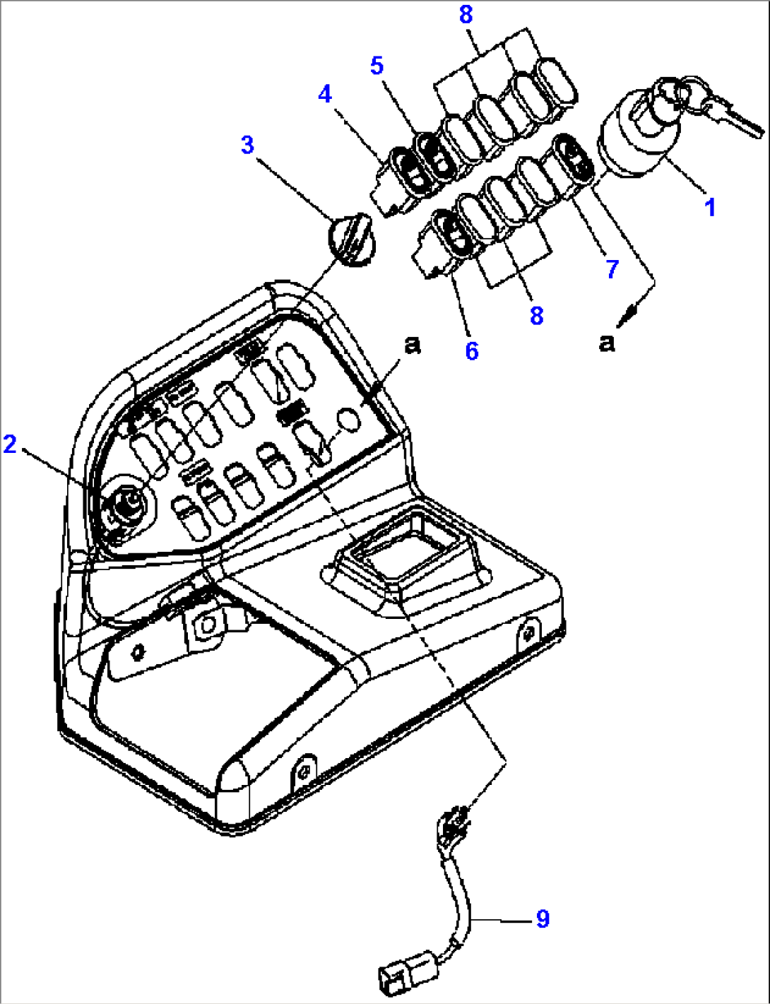 K4202-12A0 SWITCH PANEL SWITCHES (1/2)