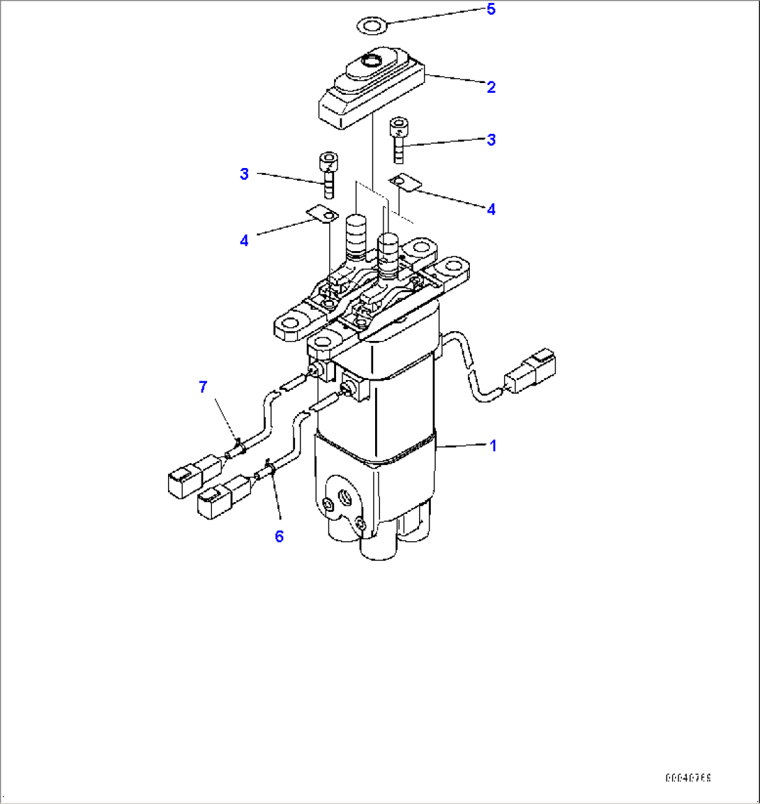 Console R.H., PPC Valve for Loader (#80001-)