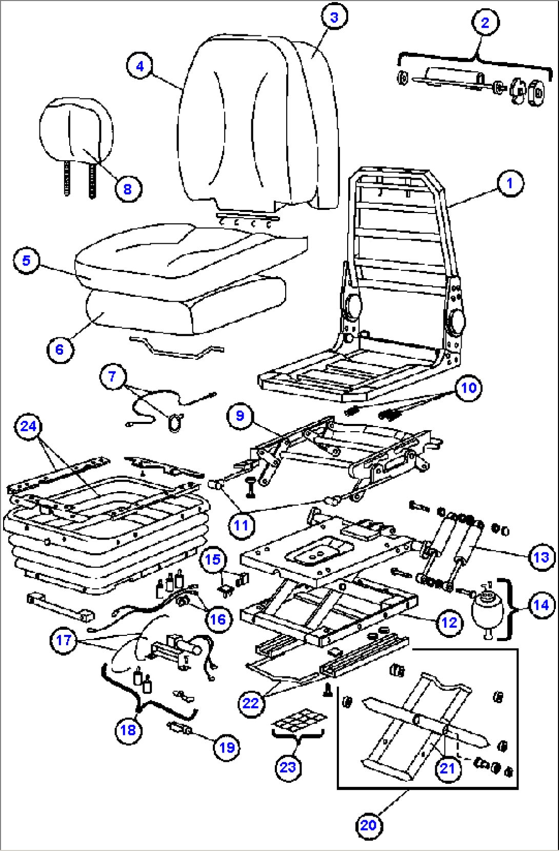 OPERATOR SEAT ASSEMBLY (EJ1527)