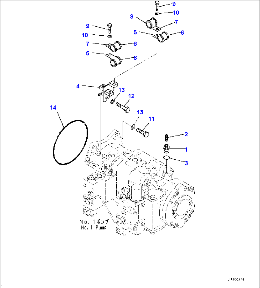Piston Pump, Connecting Parts (#65001-)