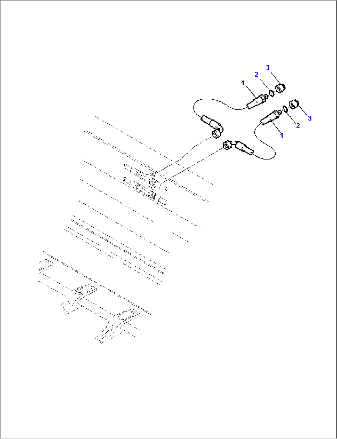 HYDRAULIC PIPING (BUCKET 4 IN 1 LINE) (3/3)