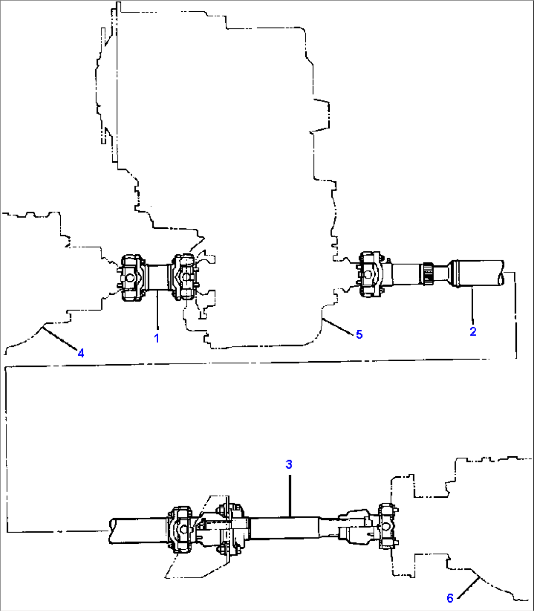 DRIVE LINE (FOR MODEL 515C/515CH)