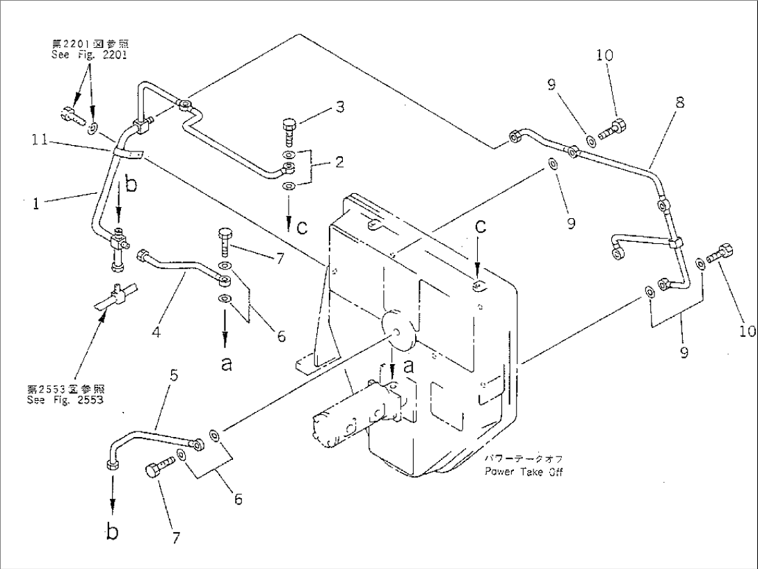 LUBRICATION PIPING (POWER TAKE OFF)