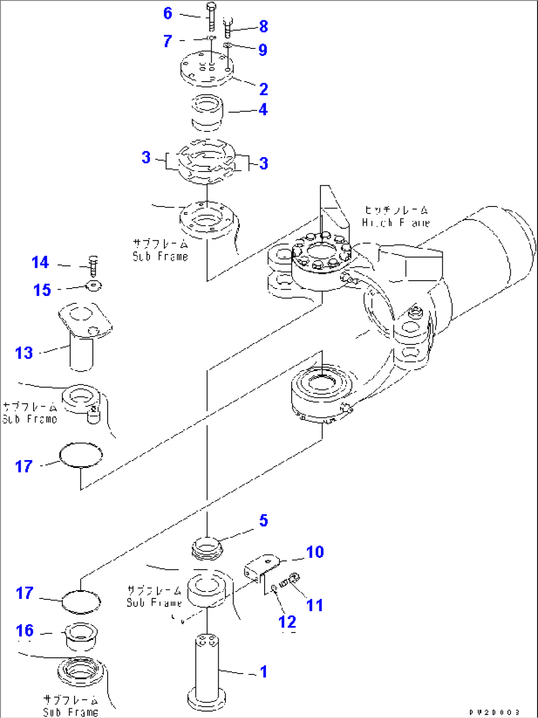 HINGE PIN (FOR HITCH FRAME)
