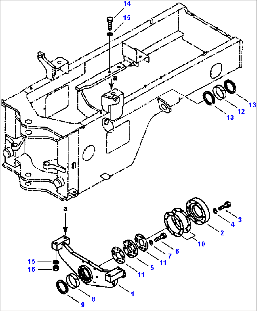 FIG. J4210-01A0 REAR AXLE - SUPPORT