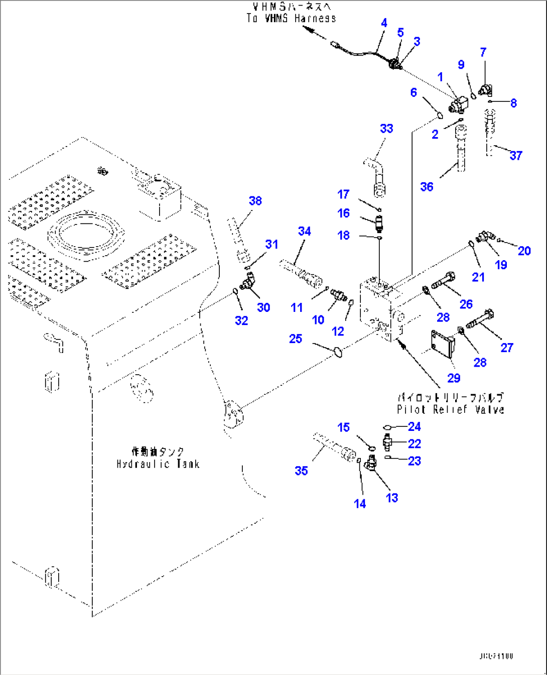 Hydraulic Tank, Related Parts (#35406-)