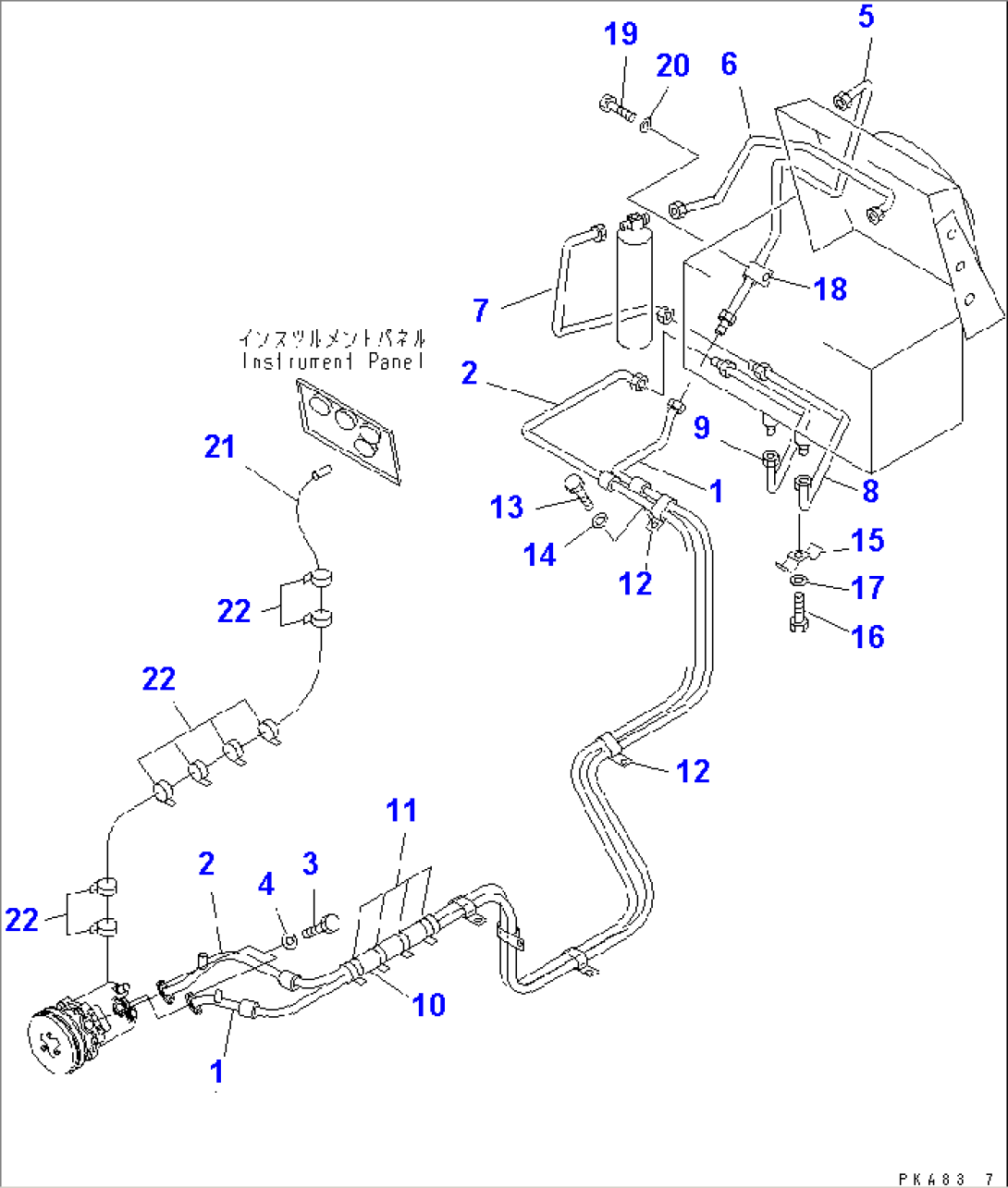 AIR CONDITIONER (AIR COMPRESSOR PIPING) (5/6)
