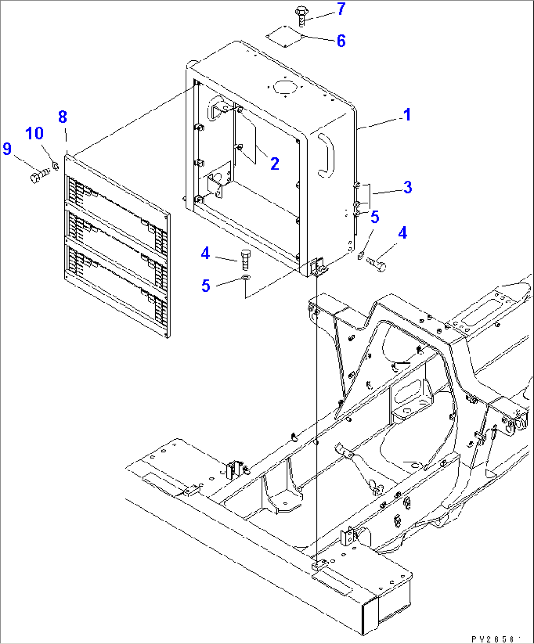 RADIATOR GUARD (FOR ENGINE SIDE COVER) (1/2)(#1201-)