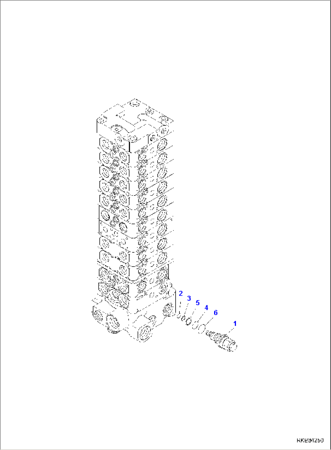 MAIN CONTROL VALVE, 1-ATTACHMENT, INNER PARTS (9/15)