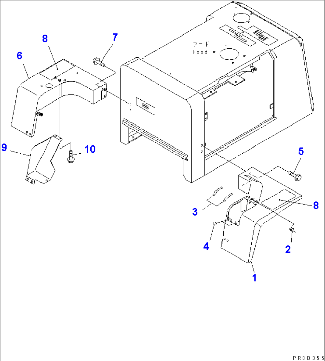 REAR FENDER (WITH AIR CONDITIONER)(#11001-11500)