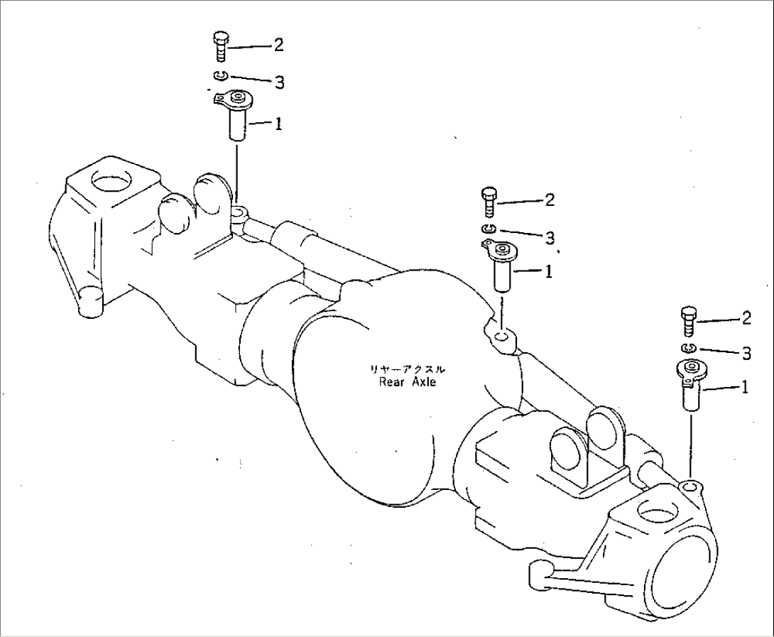 REAR STEERING MOUNT (EXCEPT JAPAN)