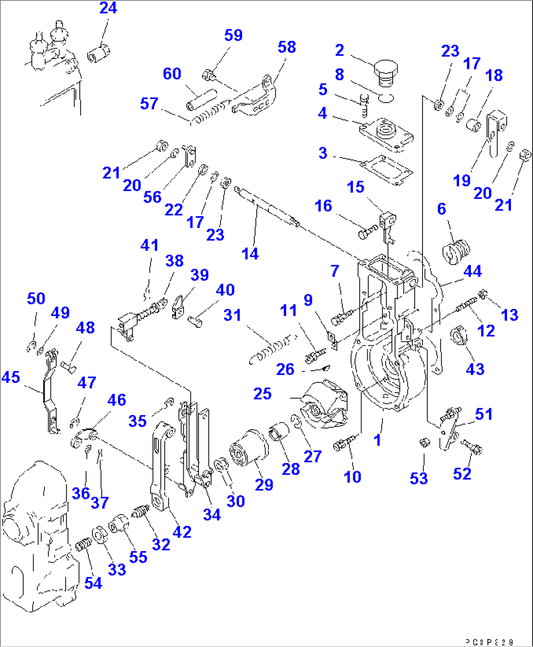 FUEL INJECTION PUMP (GOVERNOR) (1/2)(#84313-86476)