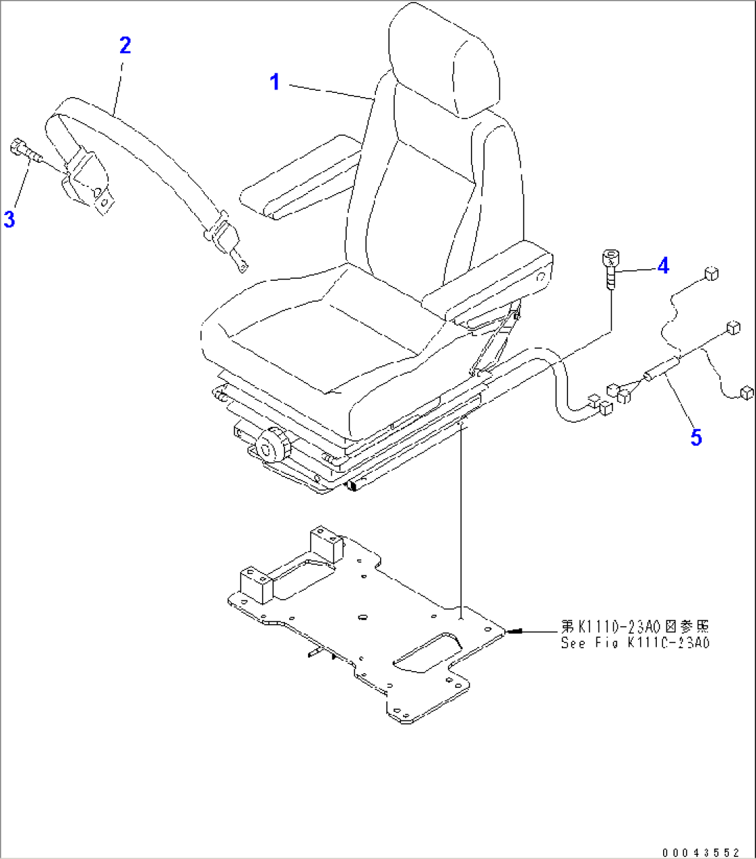 OPERATOR´S SEAT (HEATER SUSPENSION)